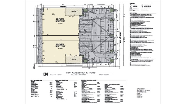 49th Street, Vernon CA site plan